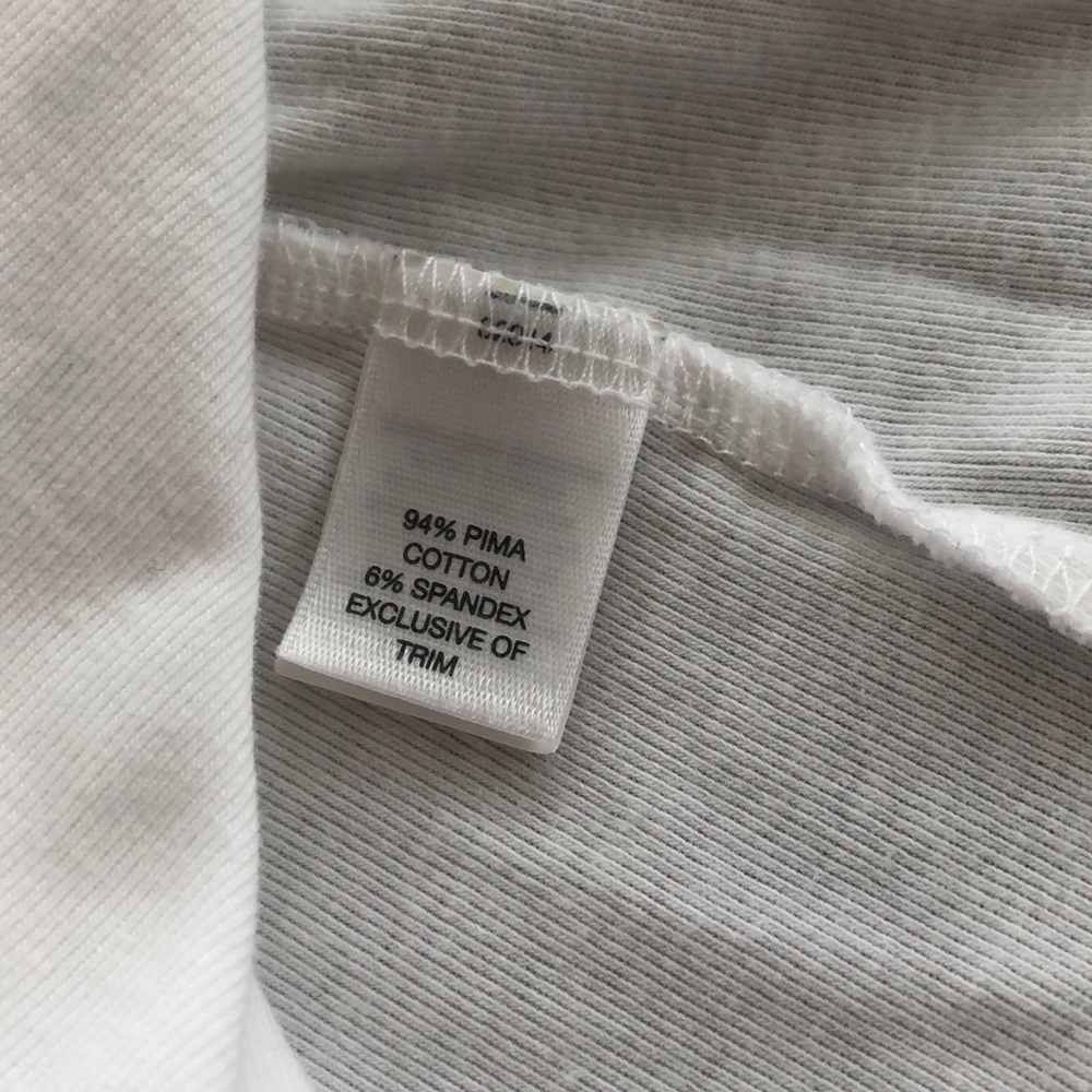 White deep V Henley - Picture 7 of 7